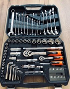 NEO Zestaw Narzędzi Klucze nasadowe1/4" 1/2" 77CZĘŚCI WALIZKA 08-915