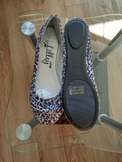 Baleriny szaro czarne Nowe wygodne 42