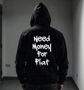 Męska Czarna Bluza M Need Money For Fiat