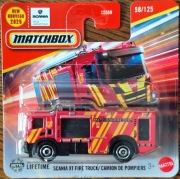 MATCHBOX 2025 MODEL AUTKO SCANIA XT FIRE TRUCK STRAŻ JBR15 58/125 1:64