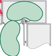 Półka narożna NINKA PowerSlide ProArc 1/2