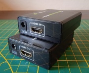 Extender HDMI Techly EXT-E70 Cat. 6/6a/7 czarny