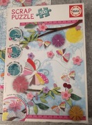 Puzzle Educa 500 elem. Scrap puzzle ogród Sztuki, używane, kompletne 