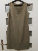 Sukienka idealnie skrojona ołówkowa zieleń butelkowa róż 38