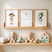 Zestaw plakatów A3 Pinokio z imieniem dziecka MiniRamka.pl