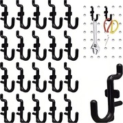 Zestaw haczyków w kształcie litery J, otwory 0,6 cm 50 szt