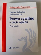 Prawo cywilne - część ogólna Zbigniew Radwański Adam Olejniczak