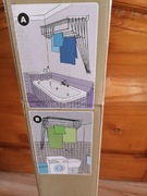 SUSZARKA SUFITOWA SCIENNA ŁAZIENKOWA BALKON 140CM