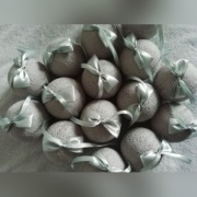 Bombki z nici Ażurowe średnica 8 cm