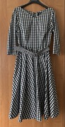 Elegancka bawełniana suknia w kratkę vichy Makalu rozmiar 36/38.