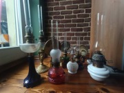 Lampy naftowe stojące 