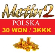 Metin2 PL POLSKA 30W 30 WON 3KKK YANG *Dostępny