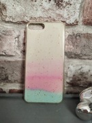 Nowy case na telefon ombre róż–turkus z brokatem