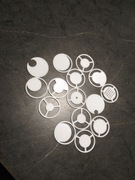 Filtry mikroskopowe 15 sztuk ciemne pole 32mm