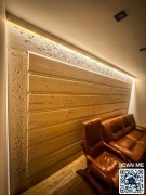 Deska rzeźbiona podświetlana