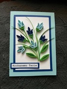 Kartka dla taty, Dzień taty, ręcznie robiona, quilling