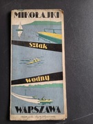 Mapa turystyczna "Szlak wodny, Mikołajki -Warszawa"