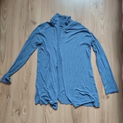 Włoski, niebieski bardzo cięki sweter