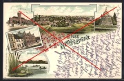 SZCZECINEK Neustettin ratusz poczta pomnik 1898