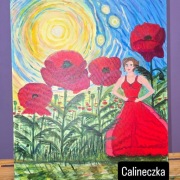 Obraz na podobrazie Calineczka 