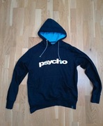 Czarna bluza psycho cowboy L/XL z kapturem vintage retro old school y2k 