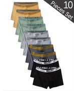 Bokserki męskie 5 kolorów, zestaw 10 szt. rozmiar XL 