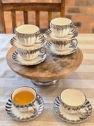 Filiżanki srebrne/złote