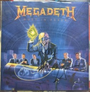 Dave Mustaine Megadeth Rust in Peace płyta winy z autografem i certyfikatem