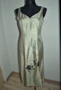 1423# JACQUES VERT elegancka Sukienka z haftem  38/40