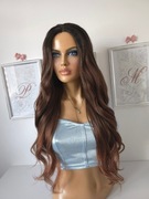 Peruka syntetyczna lace front sombre brąz 