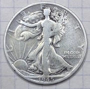 0682 USA 50 centów HALF 1945 S srebro 