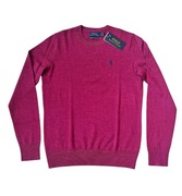 POLO RALPH LAUREN Merino Wool Crew Neck Sweater 100% wełna sweter damski M