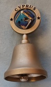 Dzwonek z Cypru z kostką (większy) h 8 fi 4,4  