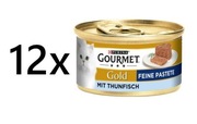 12szt Karma Pasztet Gourmet Gold Feine Pastete Tuńczyk 85g