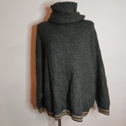 ZARA KNIT - Ciepły Sweter Golf Oversize (Rozmiar M)