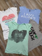 Zestaw koszulek, t-shirtów, s, xs
