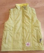 Kamizelka bezrękawnik dla dziewczynki stan bdb 122/128