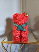 Miś z róż + Zdjęcie + Świąteczne życzenia