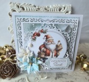 KARTKA ŚWIĄTECZNA handmade w pudełku - personalizowana, ręcznie robiona