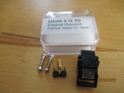 Wkładka gramofonowa Shure M75 z nową eliptyczną igłą.