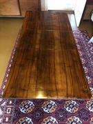 Rozkładany stół patyczak do jadalni, z okresu PRL plus krzesła