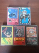 Zestaw kaset metal rock Def Leppard Kreator Metallica