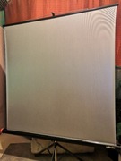 Ekran projektora REFLECTA dwustronny biały/srebrny stojak 125x125cm WROCŁAW