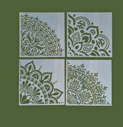 Szablony mandali, malarski, DIY, scrapbookingu, tynk ozdobny 