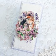 Kartka, ręcznie robiona, ślub, Rocznica 