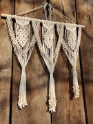 Makramowy kwietnik w stylu Boho na trzy donice