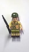 Figurka żołnierza amerykańskiego z bronią WW2 kompatybilne z Lego, Cobi