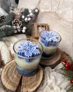 Świeca Sojowa Lodowa Śnieżynka 180 g czekolada z poma