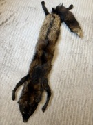 Szal, etola naturalne futro lisa, cały lis, vintage retro 