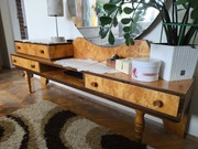 Toaletka z okrągłym lustrem PRL